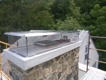 Chimney Cap on Roof