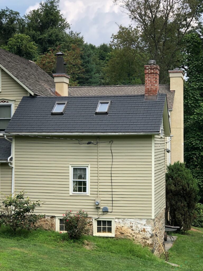 Original Photo- Custom Chimney Caps on Home -Chimney Cap Builders