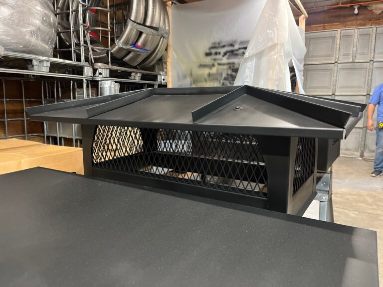 Custom Black Chimney Cap