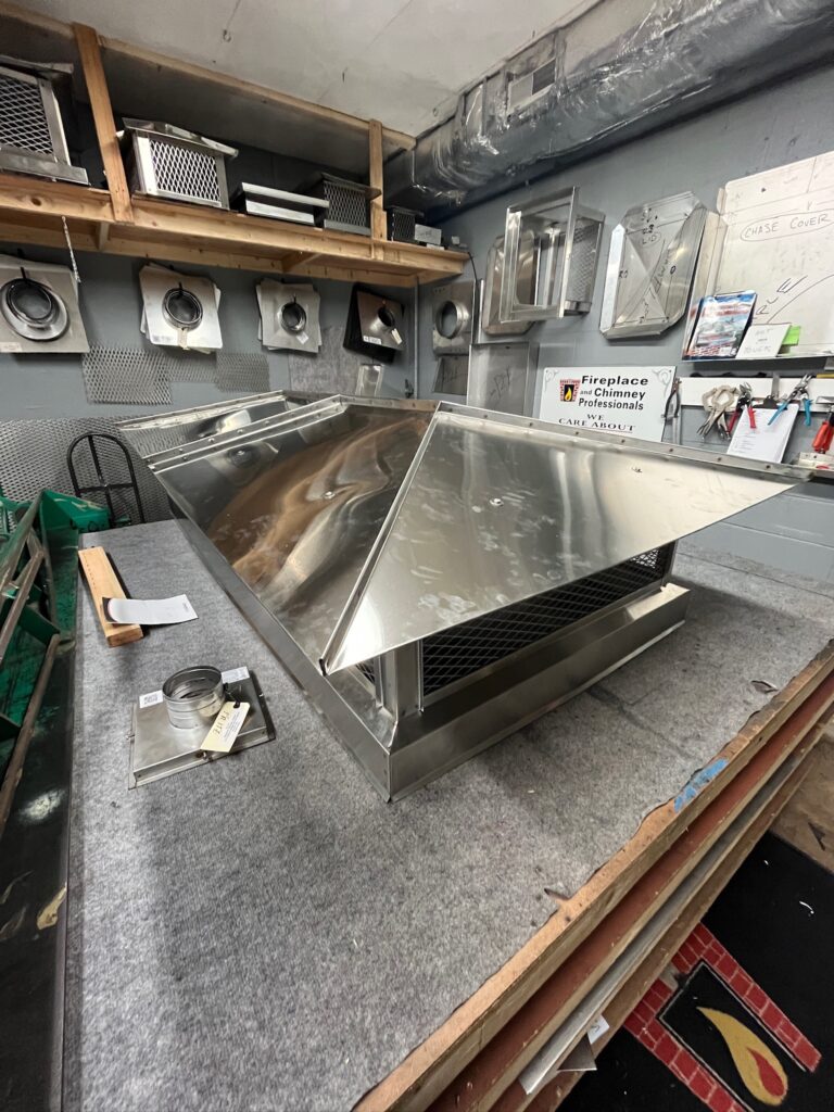 Chimney Cap on Workbench