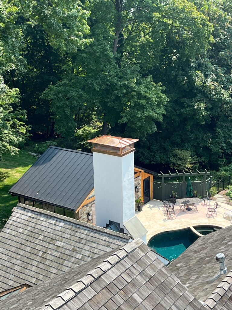 Chimney Cap Installation on Home