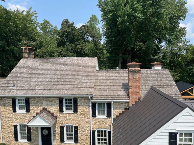 Custom Chimney Caps on Roof