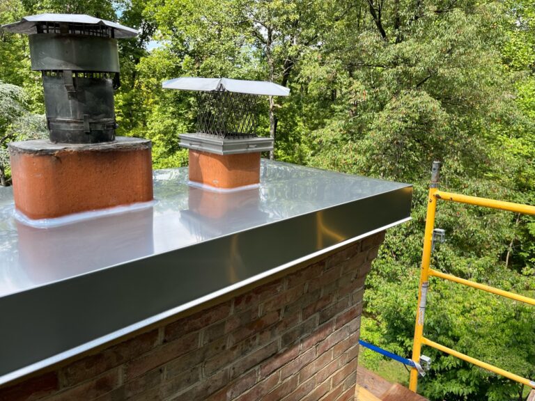 Original Photo- Custom Chimney Chase Covers-Chimney Cap Builders