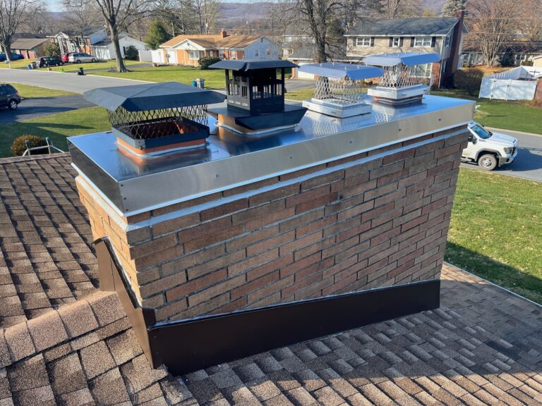 Original Photo- Custom Chimney Chase Covers-Chimney Cap Builders